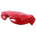 Large Crab Statue side view with large claw detailed red paint