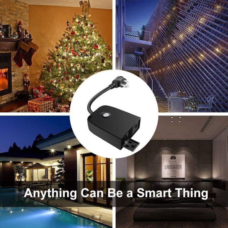 Indoor/Outdoor Light Timer with Wifi Smart App