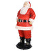 Life Size Santa - 6 Feet front left corner view on a white background