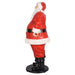 Life Size Santa - 6 Feet left side view on a white background