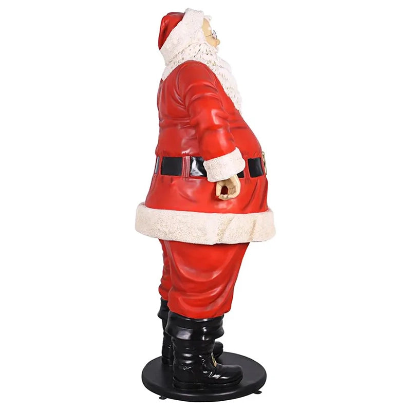 Life Size Santa - 6 Feet right side view on a white background