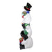 Outdoor Snowman Decoration right side view on a white background