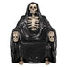 Grim Reaper Skeleton Throne Chair Decoration front view on a white background