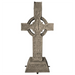 Large Muiredach Celtic Cross Statue front view on a white background